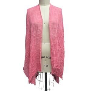 Vince Camuto Pink Cotton Gauze Open Cover Up One Size NWOT Resortwear